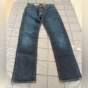 GAP Men's Dark Blue Standard Taper Jeans